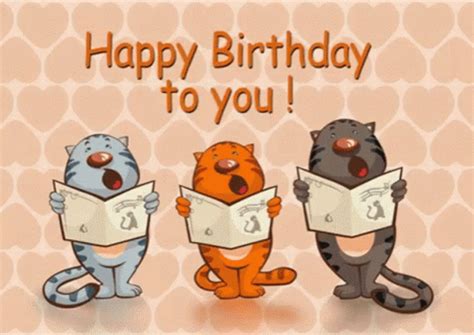 Happy Birthday Singing Cats GIF | GIFDB.com