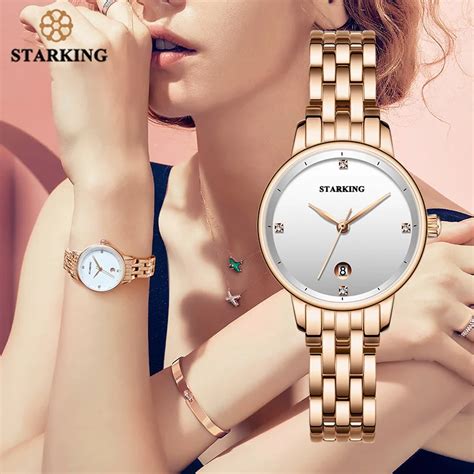 STARKING Роскошные модные женские часы из нержавеющей стали Relojes ...