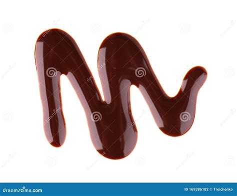 chocolate syrup drizzle isolated  white background splashes  sweet