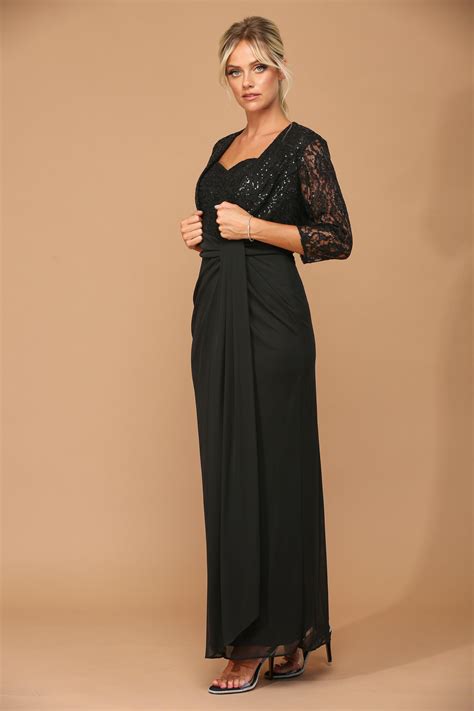 Long Mother of the Bride 2 Piece Formal Bolero Dress | The Dress Outlet