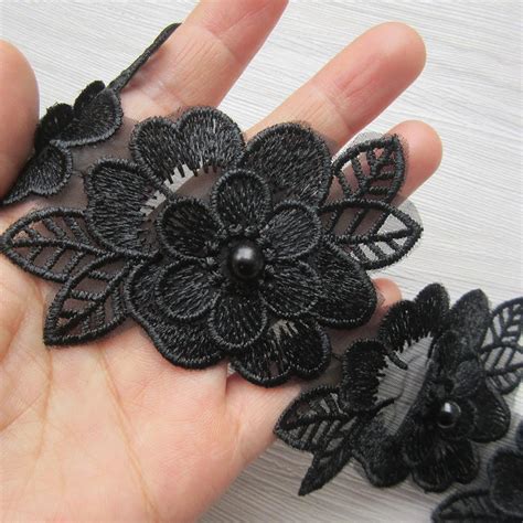 10 шт., лента с вышивкой и золотым жемчугом, 7,5 см х 8 см | AliExpress