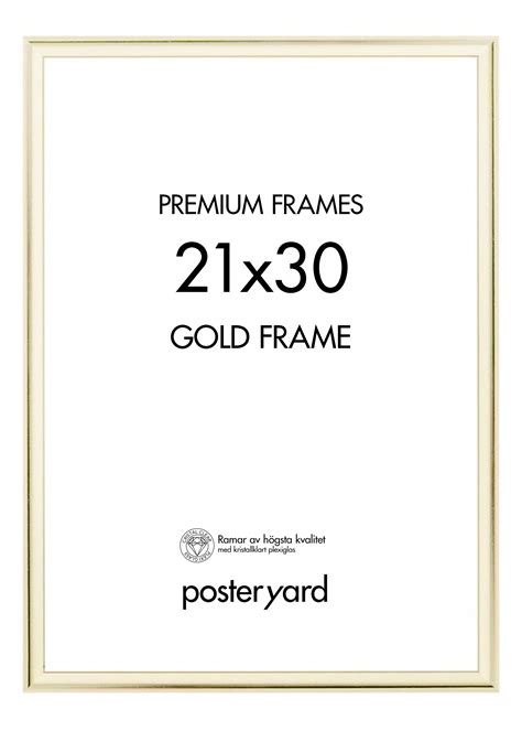Guldram 21x30 cm | Posteryard | Leverans 1-2 dagar