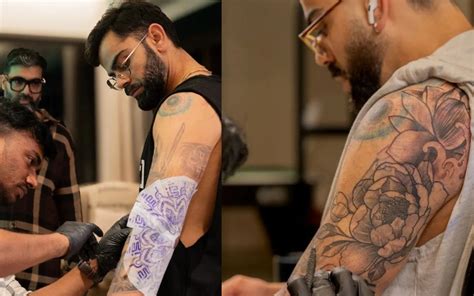 virat kohli unveils  tattoo   ipl  design reflects