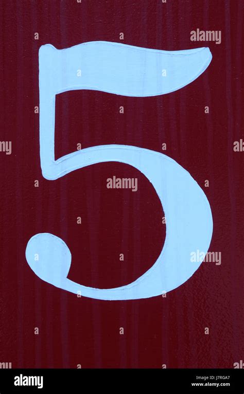 vintage handpainted number  stock photo alamy