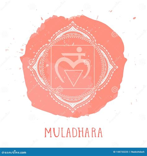 Muladhara, Root Chakra Symbol. Colorful Mandala. Vector Illustration ...
