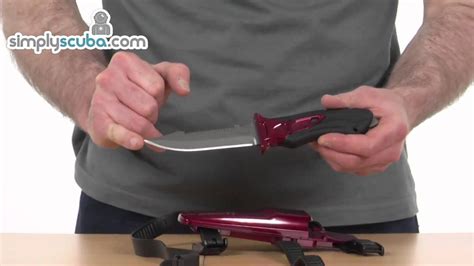 Tusa X Pert ll Titanium Knife-www.simplyscuba.com - YouTube