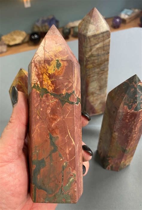 cherry creek jasper towers  sizes jj crystals  rocks