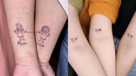 35 Heartwarming Matching Sister Tattoo Designs For 2024 That Will ...