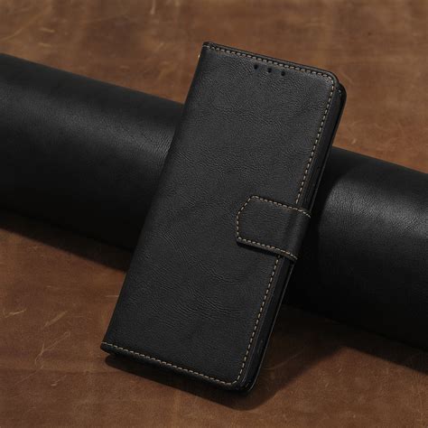 Чехол книжка luxury для Xiaomi Poco X5 Pro / Поко Х5 Про (Черная со ...