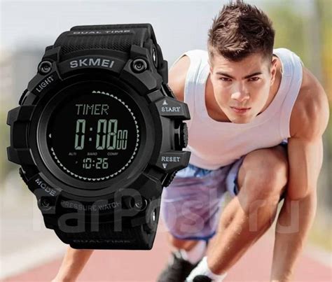 Часы с Компасом Skmei 1358 Black Smart Watch Compass, Альтиметр, Компас ...