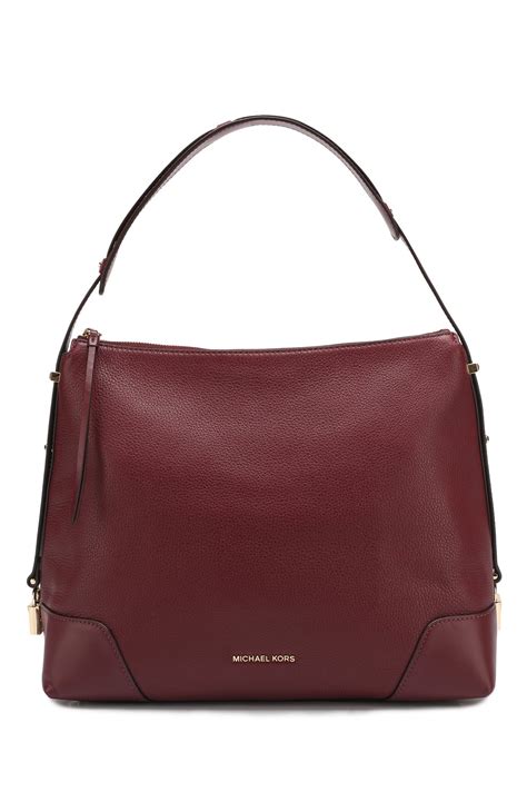 Женская бордовая сумка crosby large MICHAEL MICHAEL KORS купить в ...