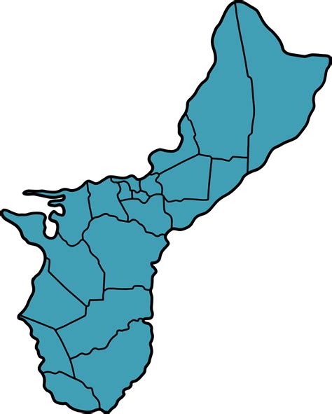 doodle freehand drawing of guam map. 18754321 PNG