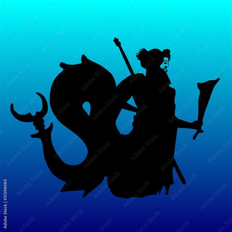 Greek god Triton vector Stock Vector | Adobe Stock