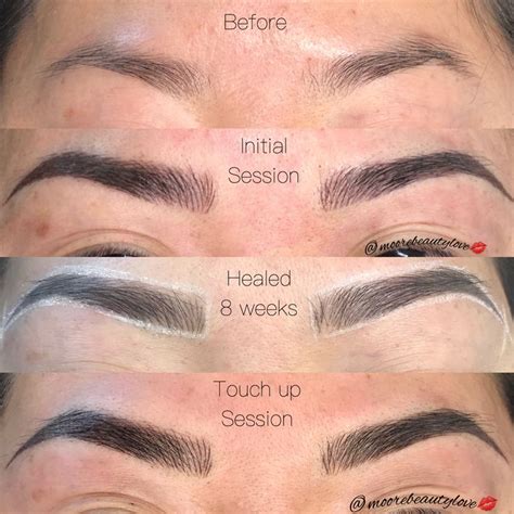 stages  building brows   microblading love