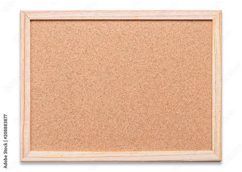 Blank cork board mock up with corkboard texture background with wooden ...