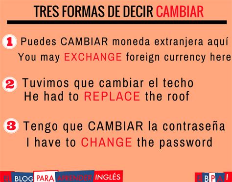 formas de decir cambiar en ingles plugg
