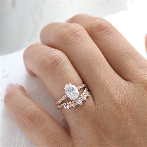 diamond wedding rings oval 8
