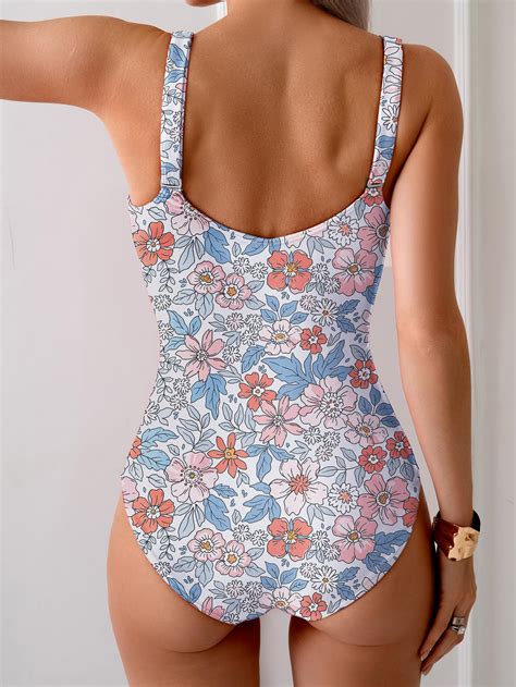 Snapklik.com : One Piece Swimsuit Tummy Control Bathing Suit For Women