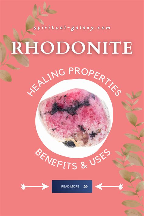 Rhodonite Meaning: Healing Properties, Benefits & Uses | Rhodonite, Healing, Healing properties