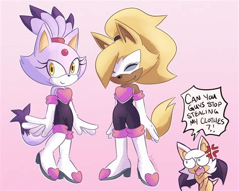 Rouge-Blaze, Rouge-Whisper, and Rouge-Rouge by Hellovivirose | Sonic