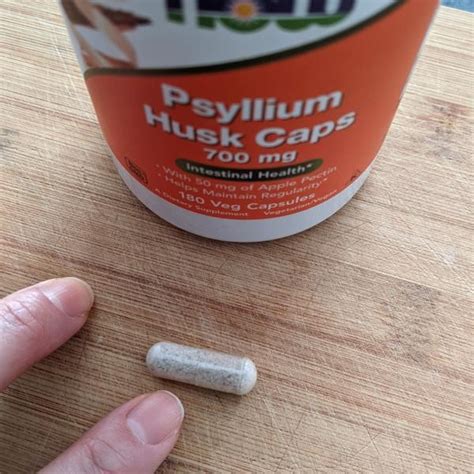 NOW Foods, оболочка семян подорожника в капсулах, псиллиум, Psyllium ...