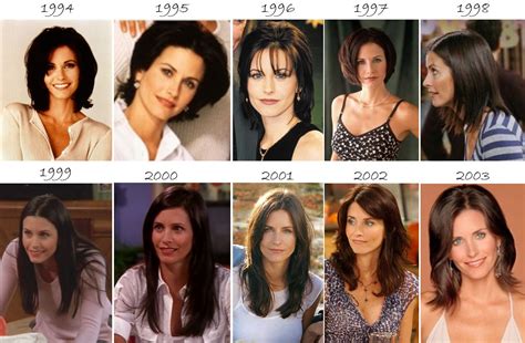 Monica's hair evolution | Monica hairstyles, Medium length hair with ...