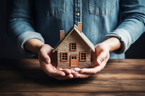 Premium AI Image | Family Home Held in Hands Generative AI