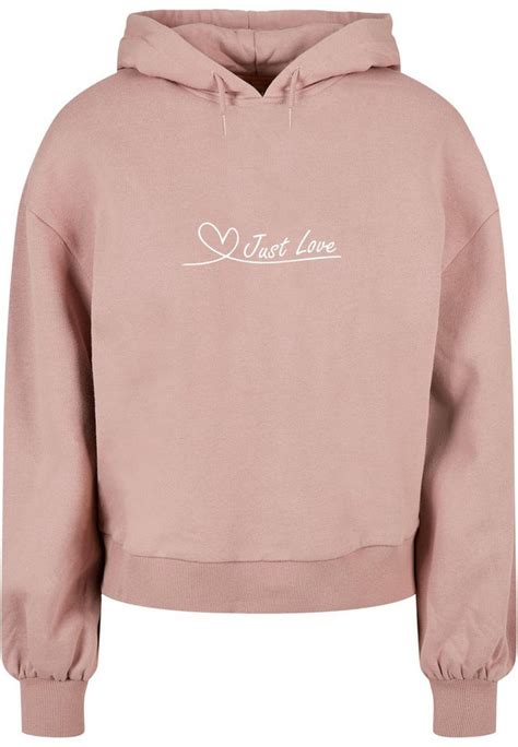 Merchcode Kapuzenpullover Merchcode Damen Ladies Just love Organic ...