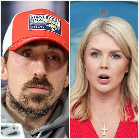 “Sit down, Barbie.” — Brad Marchand suddenly called Karoline Leavitt a