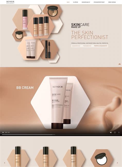 Mini site Make Up Perfectionist de Skeyndor