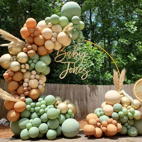 Buy DIY Sage Green Balloon Garland Kit - 137pcs Matte Green Nude