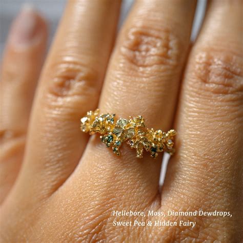 Create your own Custom One of a Kind Handmade Asrai Garden Floral Ring