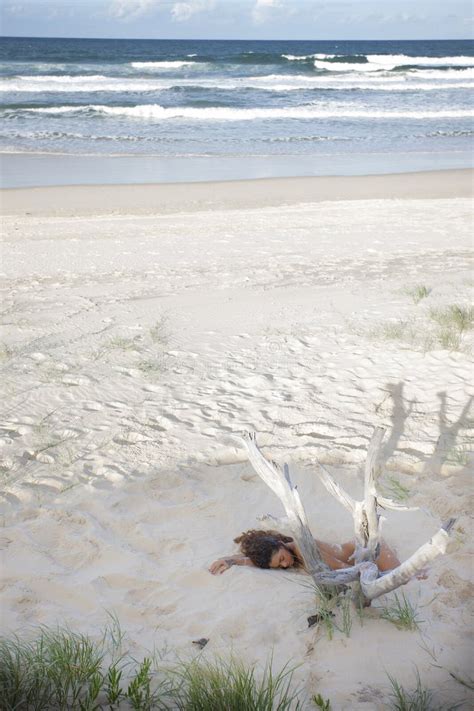 beautiful nude beach babes stock   royalty