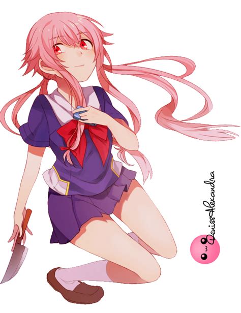 Gasai Yuno .RENDER04. by Utsutsu-chi on DeviantArt