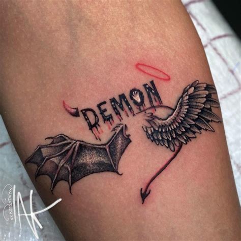 tattoo designs featuring demon wings powerful symbolism  inked artistry