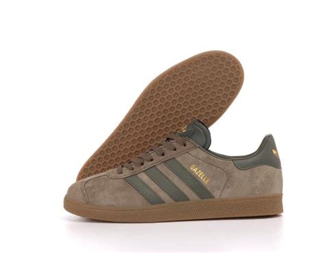 Мужские кроссовки Adidas Gazelle OG в коричневом цвете (Кроссовки ...