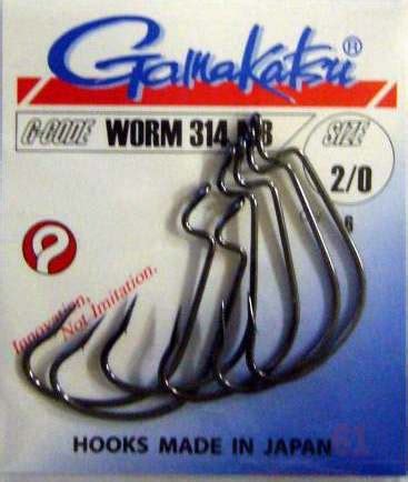 Офсетные крючки Gamakatsu Worm-314MB