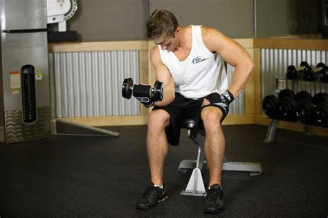 Сгибания запястий с гантелей (техника) | MuscleFit