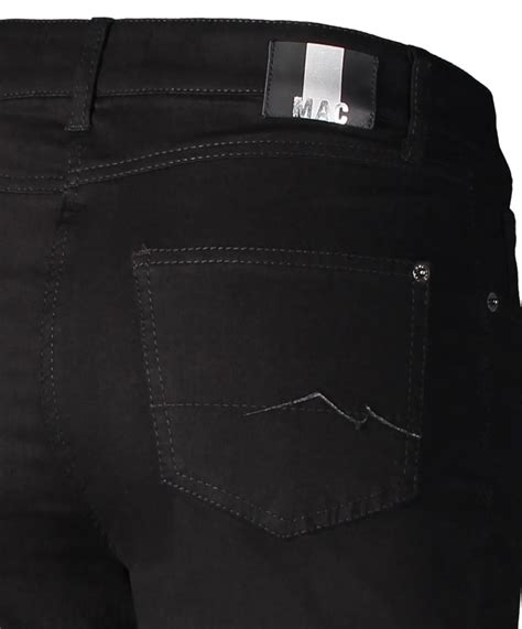 MAC Melanie Jeans Straight Leg Black Black