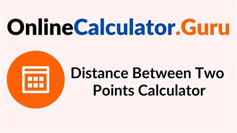 distance   points calculator formula detailed explanation