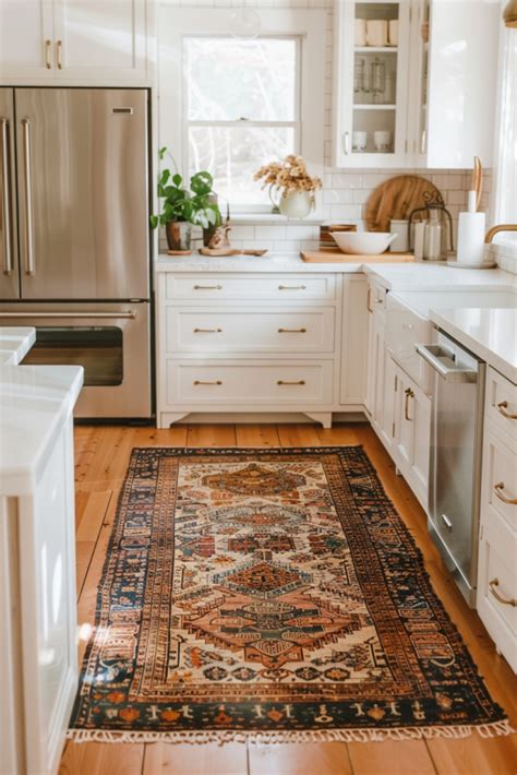 Add Warmth with Farmhouse Kitchen Rugs - Quiet Minimal