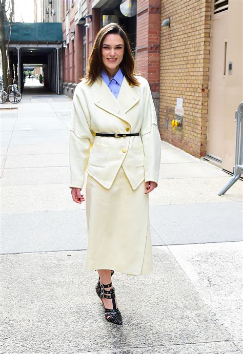 Keira Knightley Wears Vivienne Westwood Corset Dress on Carpet