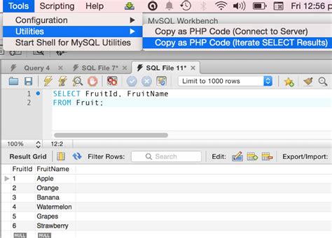 create  website  mysql