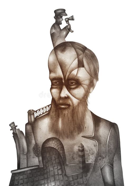 Dostoevsky. Art Painting Illustrations Stock Illustration ...