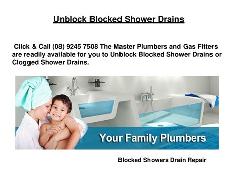 PPT - Unblock Blocked Shower Drains PowerPoint Presentation, free