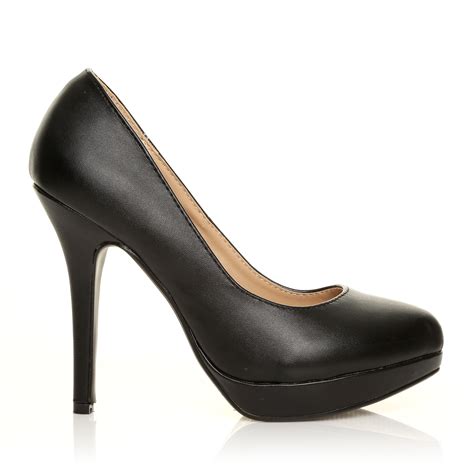 NEW STYLE IN EVE WOMENS LADIES HIGH HEEL CASUAL SMART WORK PUMP COURT ...