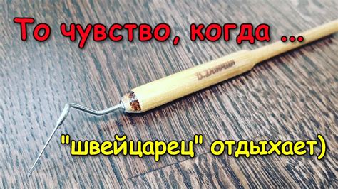 Шпатель для переноса личинок/Сравнение со "швейцарским"/Практический ...