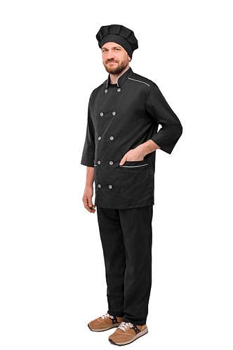 Купить Черный поварской костюм, цена 890 ₴ — Prom.ua (ID#306088538)