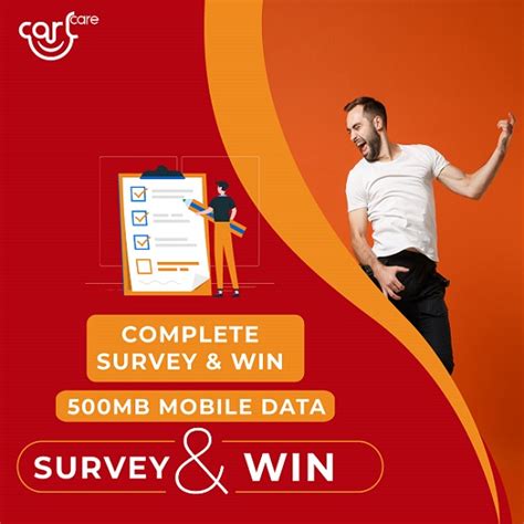 Take Carlcare survey To get a chance for winning 500MB of mobile data