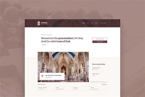 Get a FREE church layout for Citadela • AitThemes